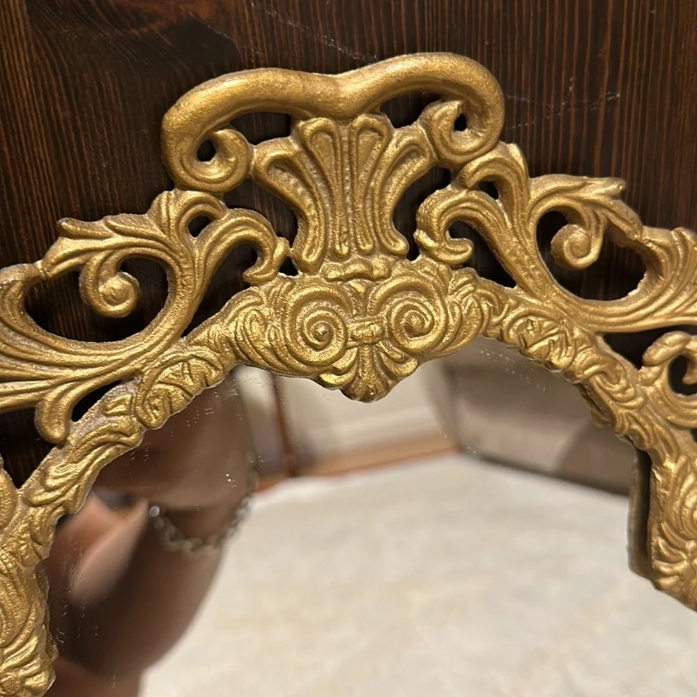 NICE VINTAGE JM 60 CAST IRON ART ORNAT METAL PICTURES FRAME HEAVY WALL M…